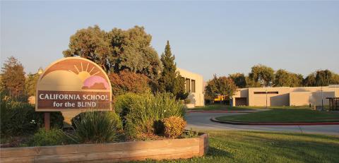The main entrance of the California School for the Blind