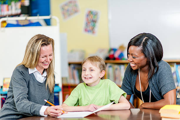 Special Education Teacher and Student